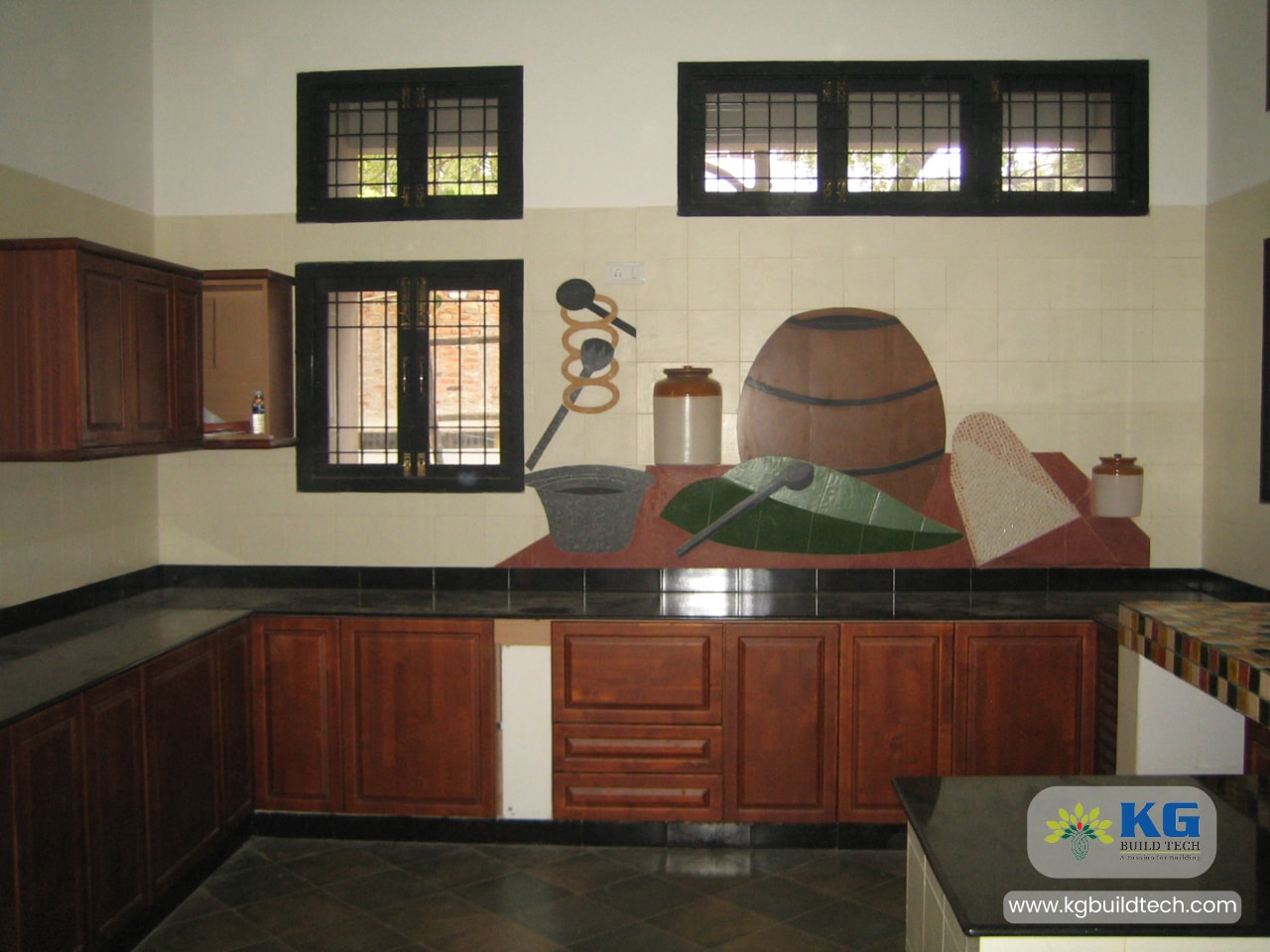 Interiors For Modern Kitchen & Tiles Works Thuraipakkam
